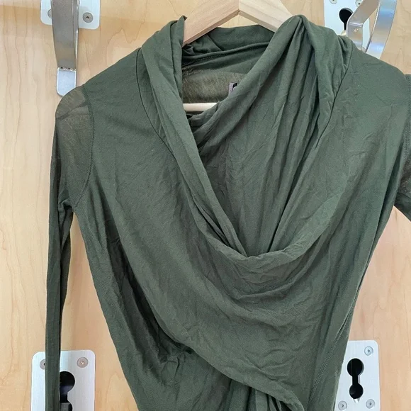 Rick Owens Lilies long sleeve draped top NWT 38IT, US2 - Picture 1 of 8